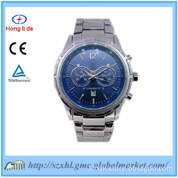 quartz stainless steel watch water resistant